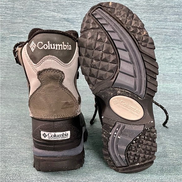 Columbia Gray Insulated Omnitech Waterproof Nisqually Winter Boot Size 6.5 - Picture 10 of 16